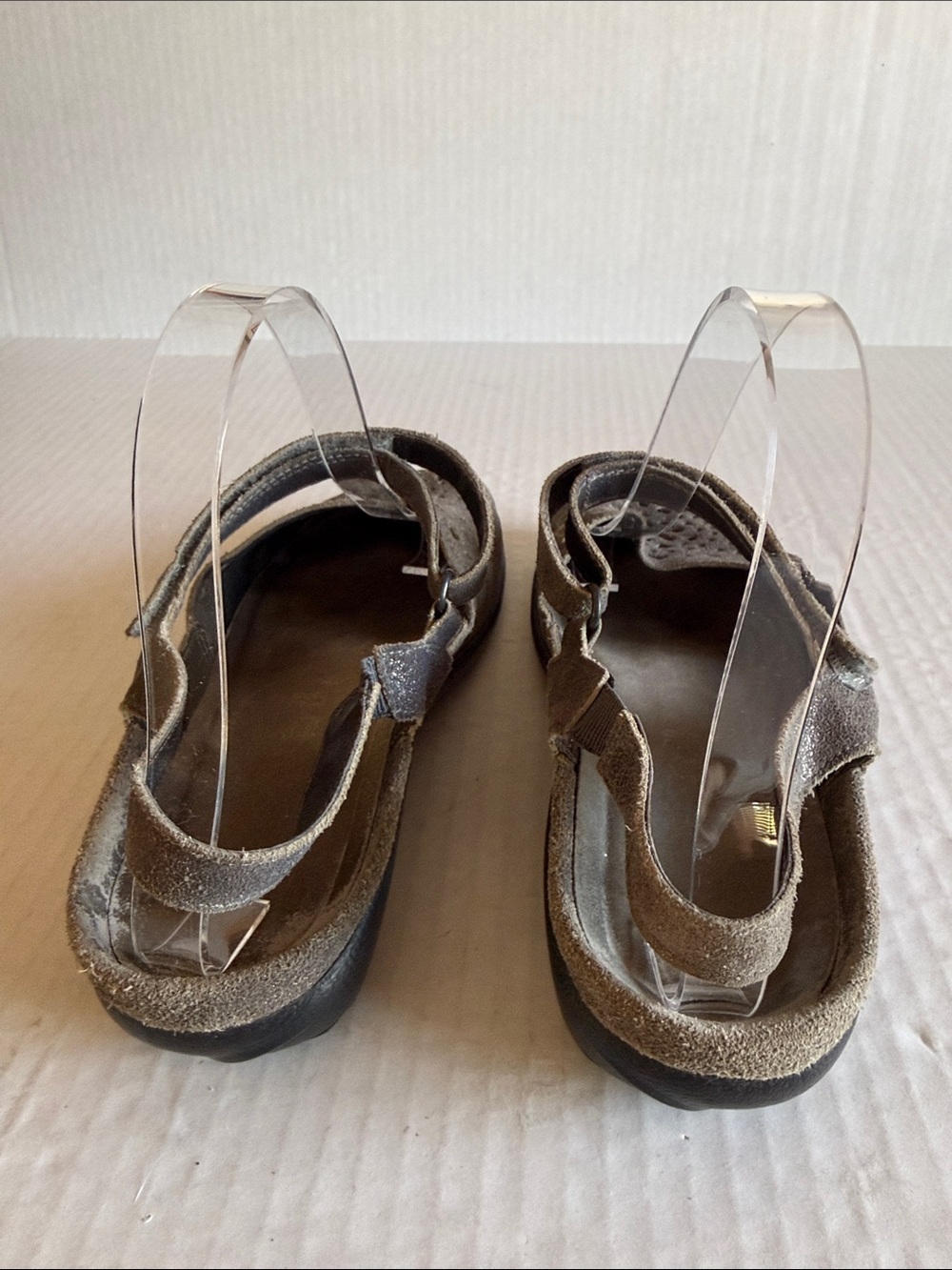 NAOT Arataki Perforated Leather Hook And Loop Slingback Mary Jane Flats - Picture 8 of 10